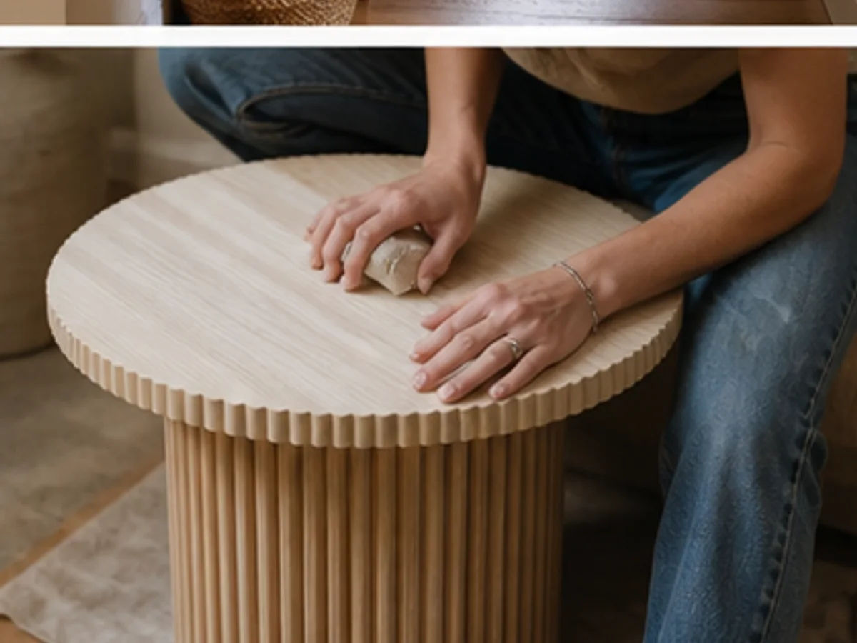DIY Fluted Side Table on a Weekend Budget