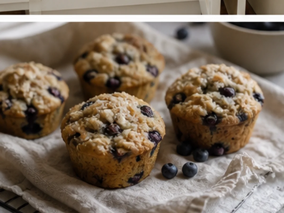 Small-Batch Blueberry Oat Muffins