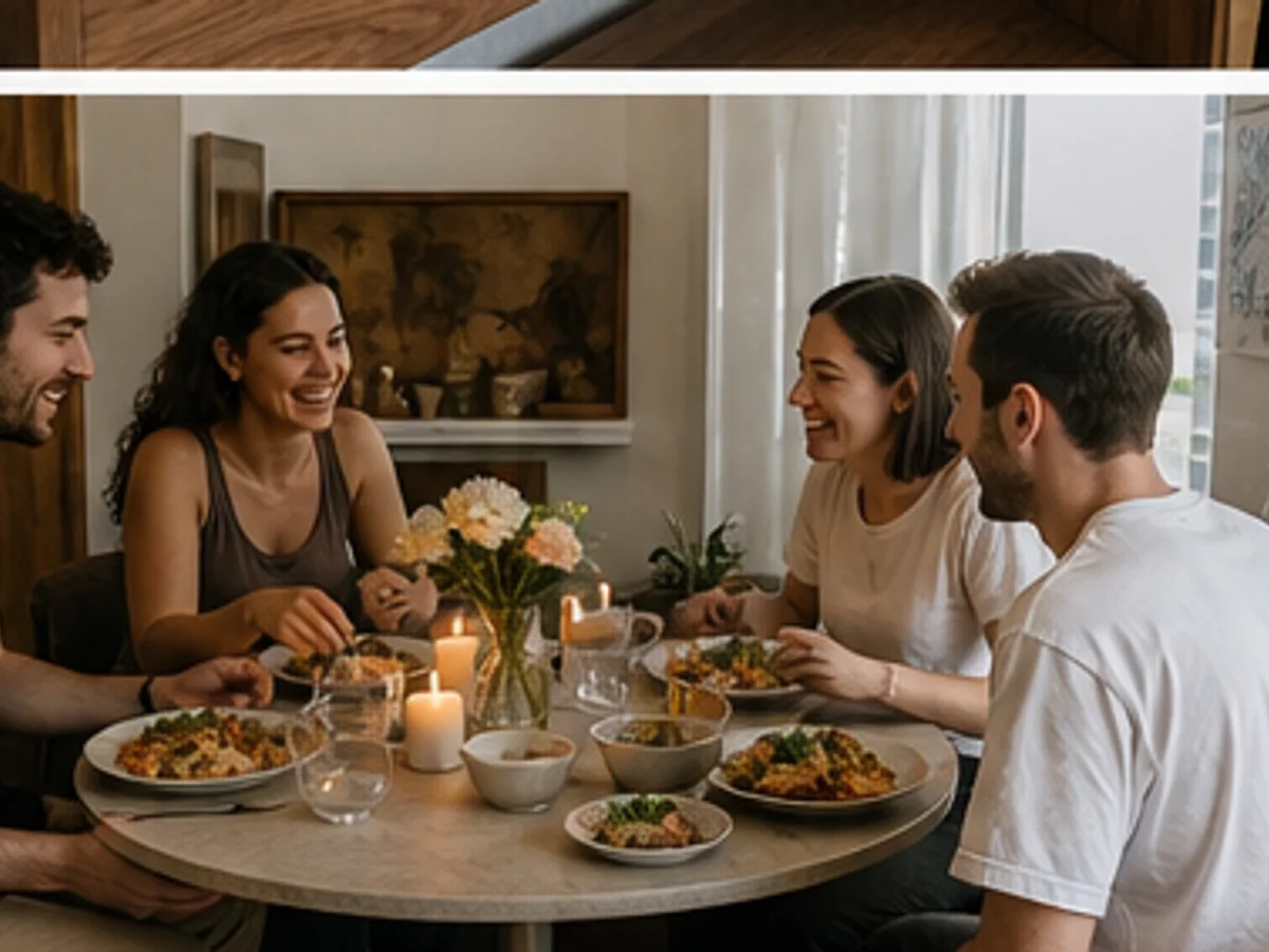 How to Host Dinner in a Tiny Dining Space