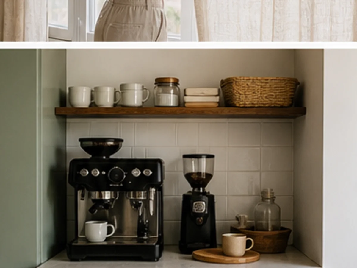 Quiet Morning Coffee Station for Small Kitchens