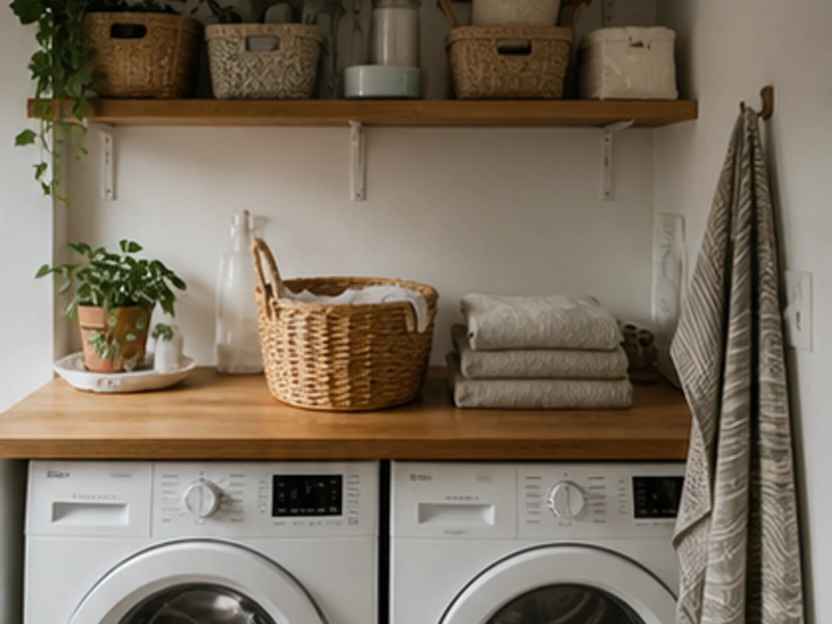 A Better Laundry Corner in a Rental