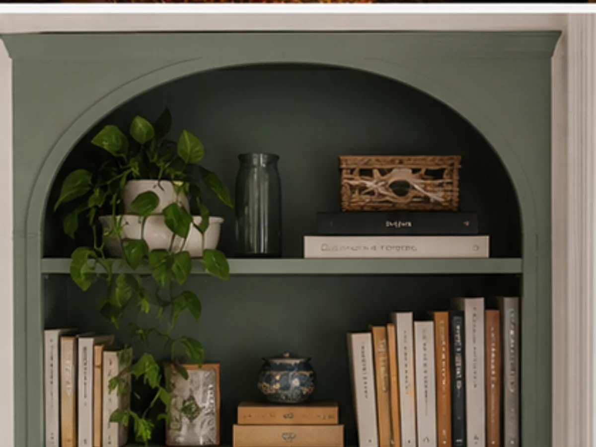 Upgrade a Basic Bookcase with Arched Trim