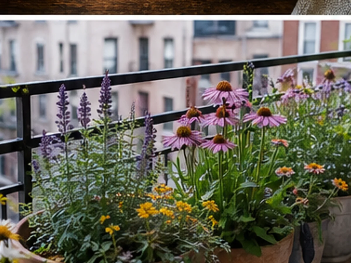 A Pollinator-Friendly Balcony in Containers
