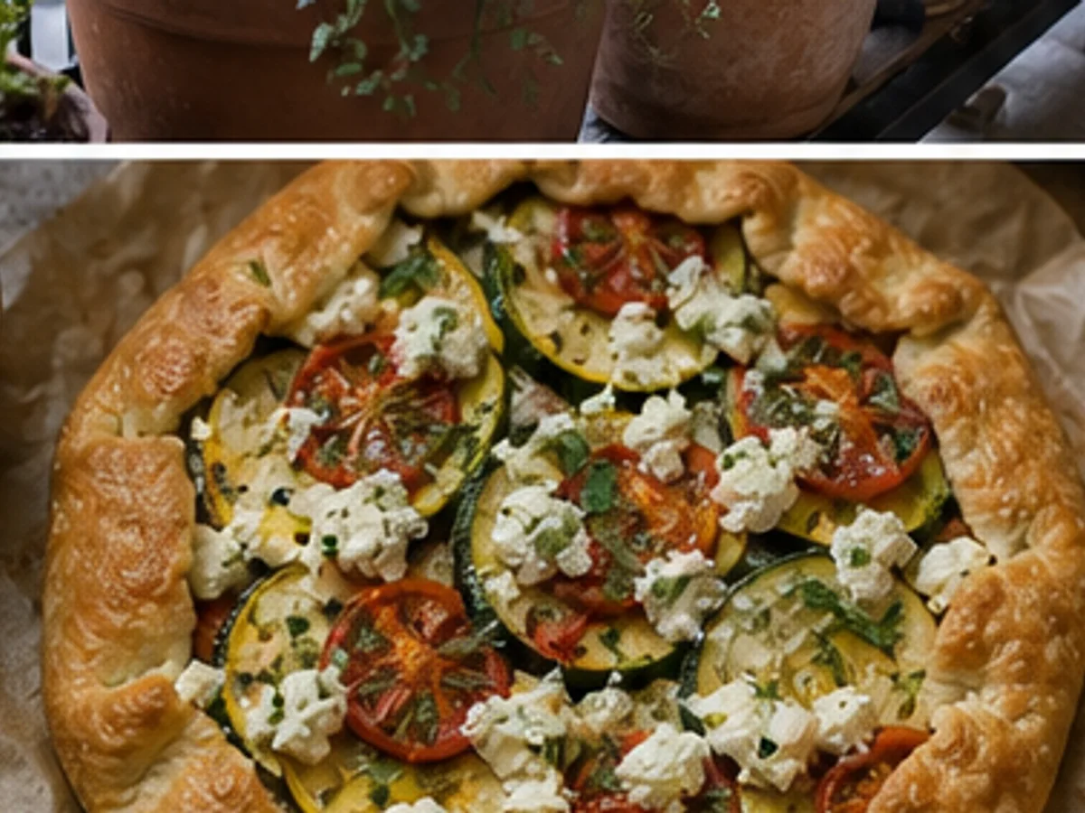Market Vegetable Galette with Herbed Ricotta
