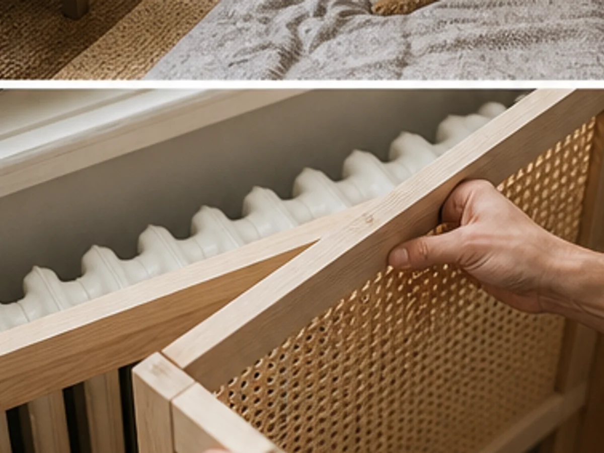 Create a Cane-Webbing Radiator Cover